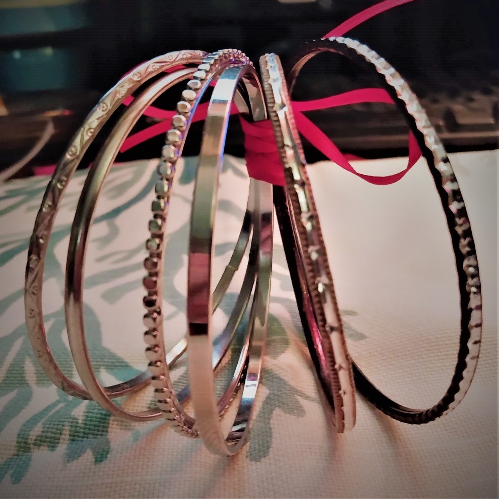 Silver Bangles